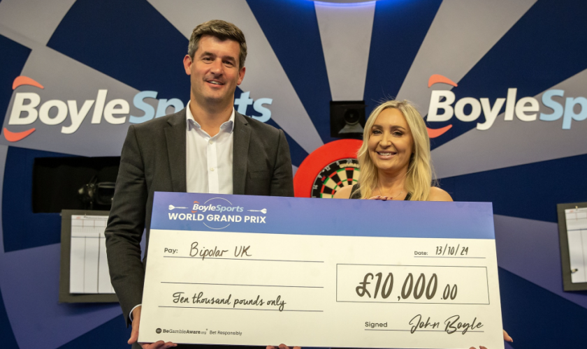 BoyleSports Donates £10,000 to Bipolar UK After World Grand Prix