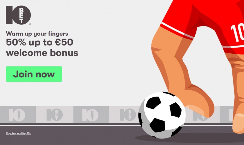 Welcome bonus by 10Bet!
