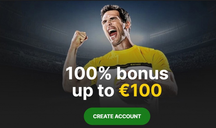 100% bonus up to €100 by Bethard!