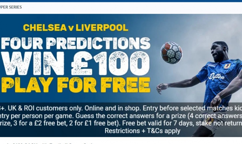 A chance to win £100 CASH with Football Super Series by Coral!