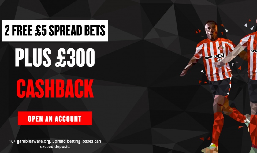 300 GBP Cashback by Spreadex!