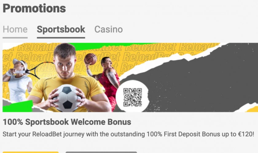 ReloadBet bookmaker’s invitation offer!