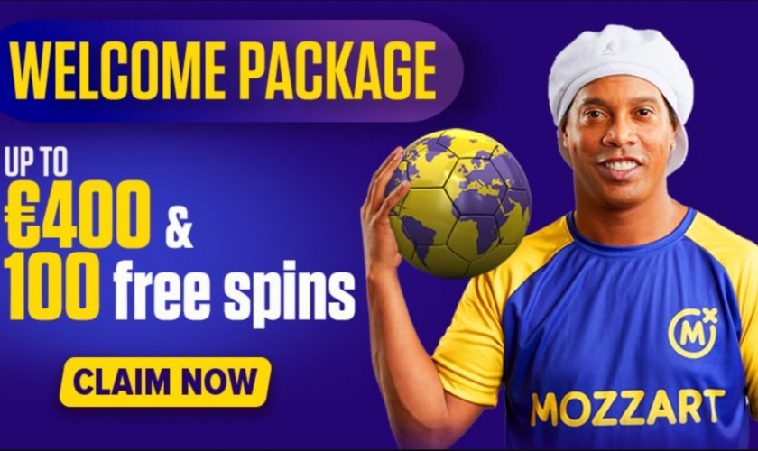 100% Bonus up to €400 and 100 Free Spins by Mozzart!