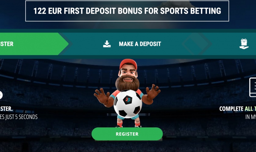 22Bet bookmaker’s Welcome bonus for new customers!