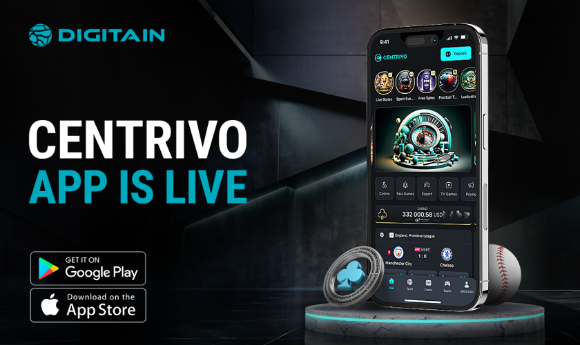 Digitain Elevates iGaming Experience with Launch of Native iOS and Android Apps for Centrivo Platform!