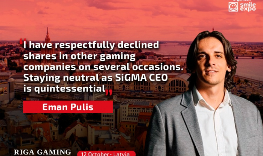 Eman Pulis gives an interview as SiGMA CEO