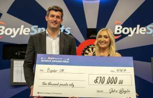 BoyleSports Donates £10,000 to Bipolar UK After World Grand Prix