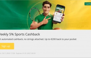 Qbet’s Weekly 5% Sports Cashback!