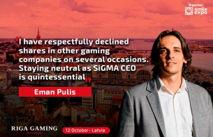 Eman Pulis gives an interview as SiGMA CEO